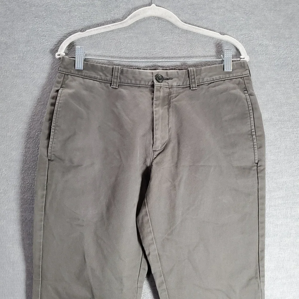 J Crew Men Jeans 31x30 Gray Chino‎ Essential Straight Mid Rise Pockets Casual